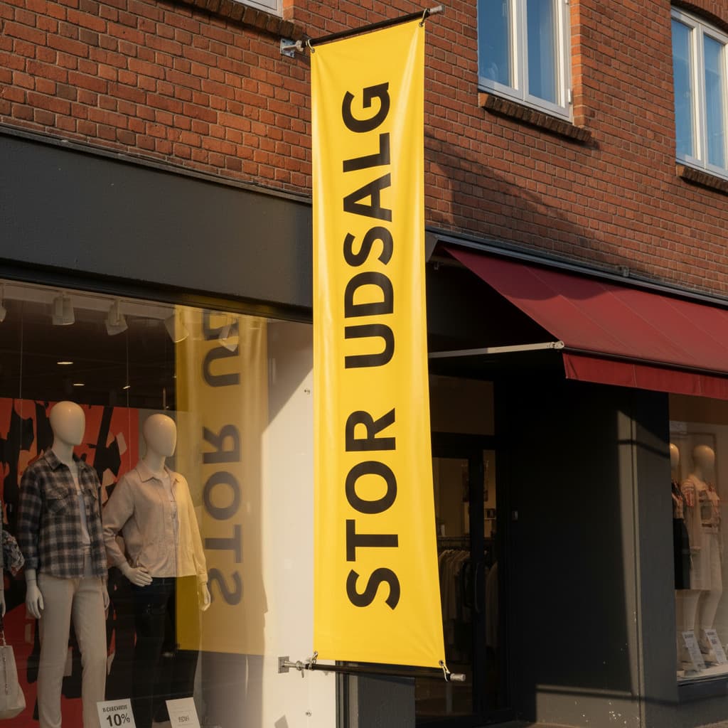 Synlighed der sælger: Derfor skal din butik have stofbannere